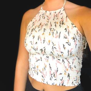 Garage Floral Halter Top